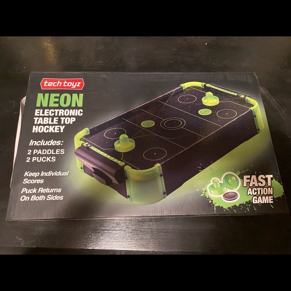 Neon Table Hockey for the kids